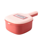 Maxbell Vegetable Chopper Versatility Manual Shreds Safe Handheld for Potato Onion pink