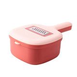 Maxbell Vegetable Chopper Versatility Manual Shreds Safe Handheld for Potato Onion pink