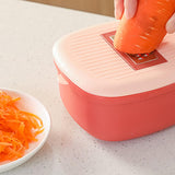 Maxbell Vegetable Chopper Versatility Manual Shreds Safe Handheld for Potato Onion pink