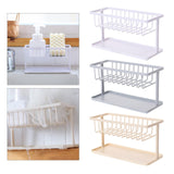 Maxbell Kitchen Sponge Holder Length Drainer with Drain Tray for Countertop  White