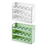 Maxbell Eggs Holder for Refrigerator Eggs Container with Handle for Pantry  White