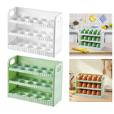 Maxbell Eggs Holder for Refrigerator Eggs Container with Handle for Pantry  White