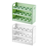 Maxbell Eggs Holder for Refrigerator Eggs Container with Handle for Pantry  White