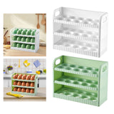 Maxbell Eggs Holder for Refrigerator Eggs Container with Handle for Pantry  White