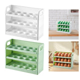 Maxbell Eggs Holder for Refrigerator Eggs Container with Handle for Pantry  White