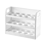 Maxbell Eggs Holder for Refrigerator Eggs Container with Handle for Pantry  White