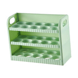 Maxbell Eggs Holder for Refrigerator Eggs Container with Handle for Pantry  Green