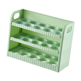 Maxbell Eggs Holder for Refrigerator Eggs Container with Handle for Pantry  Green