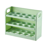 Maxbell Eggs Holder for Refrigerator Eggs Container with Handle for Pantry  Green