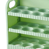Maxbell Eggs Holder for Refrigerator Eggs Container with Handle for Pantry  Green
