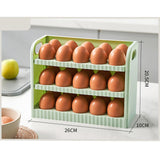 Maxbell Eggs Holder for Refrigerator Eggs Container with Handle for Pantry  Green