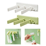 Maxbell Self Adhesive Toothpaste Squeezer Dispenser 2 Toothbrush Organizer Hanger White