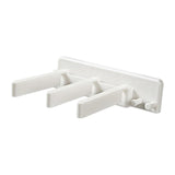 Maxbell Self Adhesive Toothpaste Squeezer Dispenser 2 Toothbrush Organizer Hanger White