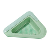 Maxbell Sink Colander Drain Basket Kitchen Storage Rack Strainer Basket Container Green