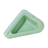Maxbell Sink Colander Drain Basket Kitchen Storage Rack Strainer Basket Container Green