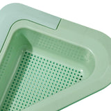 Maxbell Sink Colander Drain Basket Kitchen Storage Rack Strainer Basket Container Green