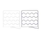 Maxbell Household Closets Shelf Dividers Adjustable for Drawer Cabinet White