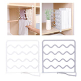Maxbell Household Closets Shelf Dividers Adjustable for Drawer Cabinet White