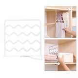 Maxbell Household Closets Shelf Dividers Adjustable for Drawer Cabinet White