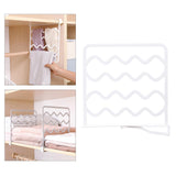 Maxbell Household Closets Shelf Dividers Adjustable for Drawer Cabinet White