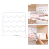 Maxbell Household Closets Shelf Dividers Adjustable for Drawer Cabinet White