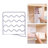 Maxbell Household Closets Shelf Dividers Adjustable for Drawer Cabinet Gray