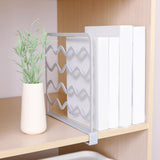Maxbell Household Closets Shelf Dividers Adjustable for Drawer Cabinet Gray