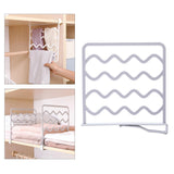 Maxbell Household Closets Shelf Dividers Adjustable for Drawer Cabinet Gray