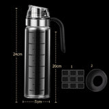 Maxbell Household Empty Oil Bottle Oil Dispenser for Vinegar Large