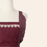 Maxbell Kitchen Apron Gardening Apron with Pockets Barista Apron for Home Red