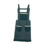 Maxbell Kitchen Apron Gardening Apron with Pockets Barista Apron for Home Green