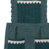 Maxbell Kitchen Apron Gardening Apron with Pockets Barista Apron for Home Green