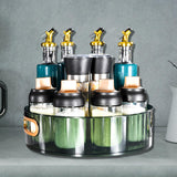 Maxbell Turntable Cupboard Organizer Vanity Tray Candle Holder Tray for Home Green