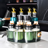 Maxbell Turntable Cupboard Organizer Vanity Tray Candle Holder Tray for Home Green