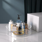 Maxbell Turntable Cupboard Organizer Vanity Tray Candle Holder Tray for Home White