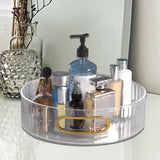 Maxbell Turntable Cupboard Organizer Vanity Tray Candle Holder Tray for Home White