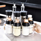 Maxbell Turntable Cupboard Organizer Vanity Tray Candle Holder Tray for Home White
