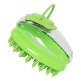 Maxbell Dog Grooming Brush Cat Bath Comb Massaging Remove Loose Undercoat Green