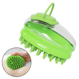 Maxbell Dog Grooming Brush Cat Bath Comb Massaging Remove Loose Undercoat Green