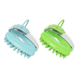 Maxbell Dog Grooming Brush Cat Bath Comb Massaging Remove Loose Undercoat Green