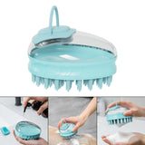 Maxbell Dog Grooming Brush Cat Bath Comb Massaging Remove Loose Undercoat Blue