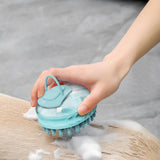 Maxbell Dog Grooming Brush Cat Bath Comb Massaging Remove Loose Undercoat Blue