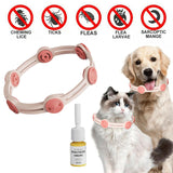 Maxbell Flea and Tick Collar for Cats and Puppies Extendable Adjustable Pink