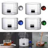 Maxbell Heat Resistant Measuring Cup Beakers Accessories for Party Baking Milk Tea Transparent