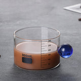 Maxbell Heat Resistant Measuring Cup Beakers Accessories for Party Baking Milk Tea Blue