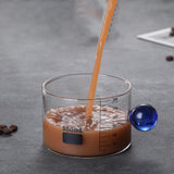 Maxbell Heat Resistant Measuring Cup Beakers Accessories for Party Baking Milk Tea Blue
