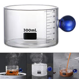 Maxbell Heat Resistant Measuring Cup Beakers Accessories for Party Baking Milk Tea Blue
