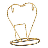 Maxbell Coffee Mug Holder Drain Rack Cup Display Stand for Counter Cabinet Golden