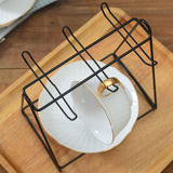 Maxbell Cup Holder Storage Rack with 6 Hooks Organizer Accessories Drying for Bowl
