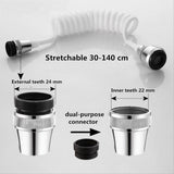 Maxbell Faucet Hose Sprayer Flexible Attachment for Kitchen Sink Bathroom Baby Bath